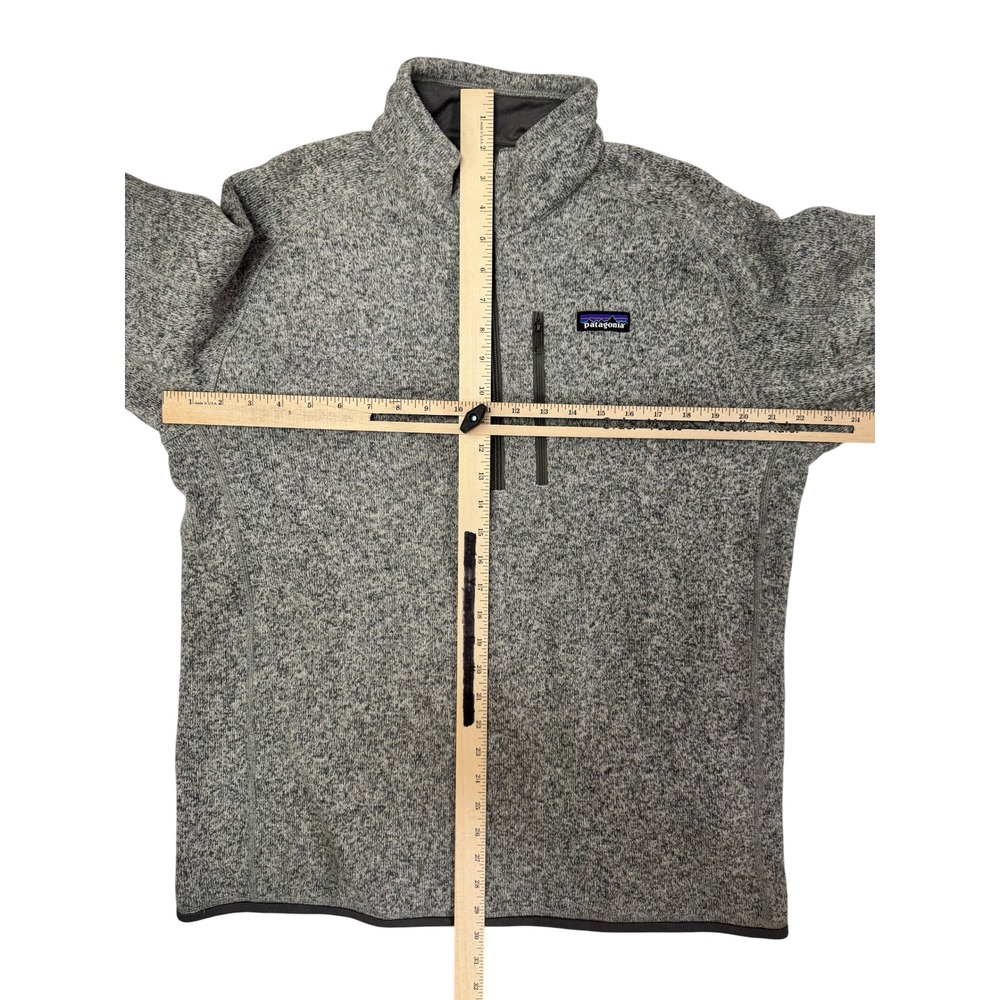 Patagonia Better Sweater 1/4 Zip Fleece Pullover Grey Heather Mens Large - Picture 3 of 6